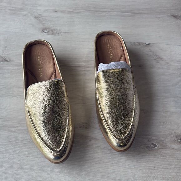 Aerosoles Enright Moc Toe Mule gold Women size 8.5 W NWT in box - Picture 10 of 13